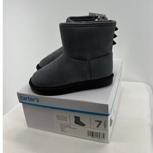 Carter's Gray Toddler 7 boots NIB
